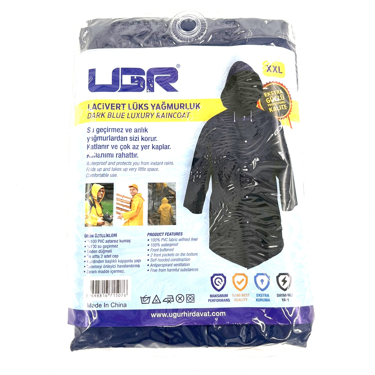 UGR LÜKS YAĞMURLUK KALIN (LACİVERT)